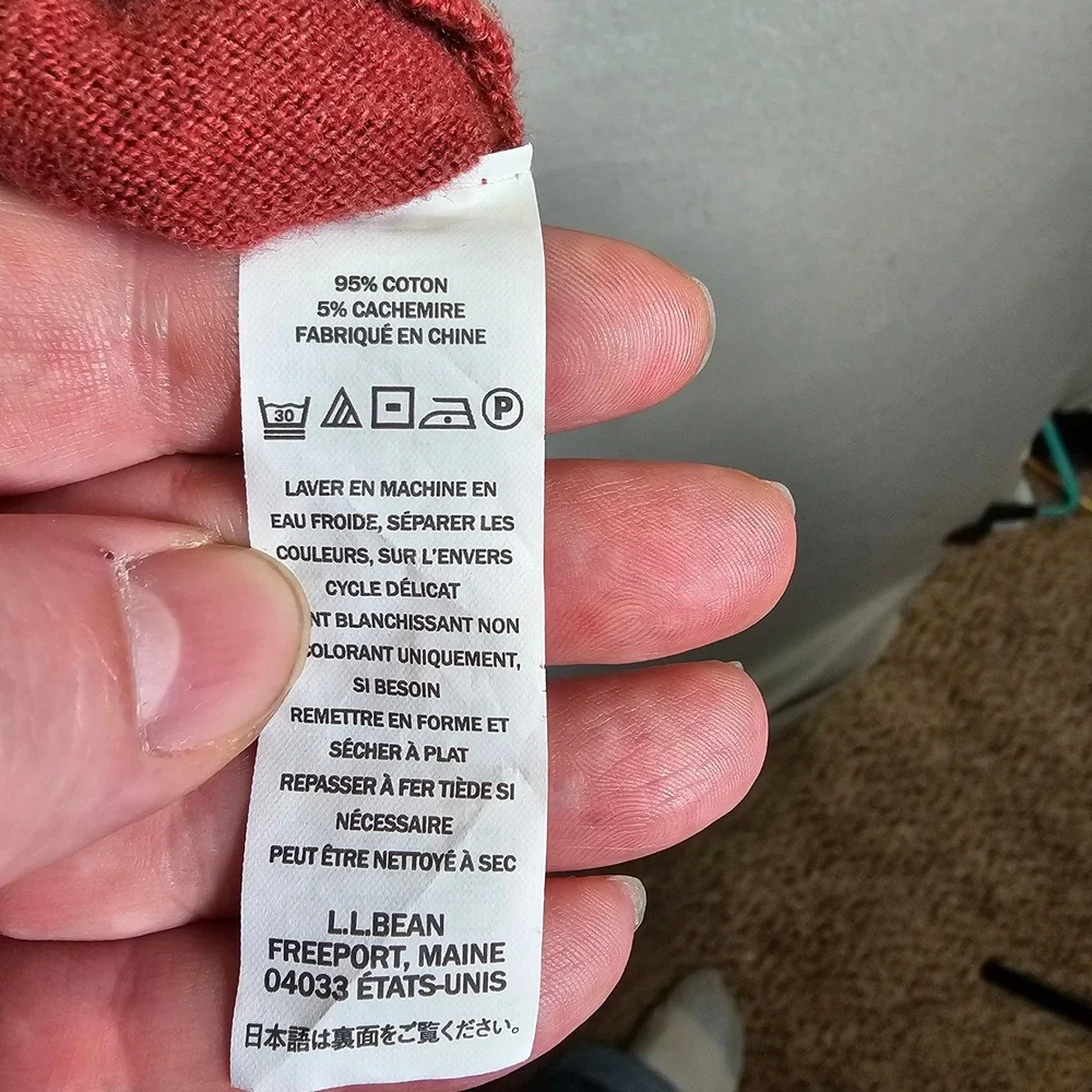 L.L. Bean men red